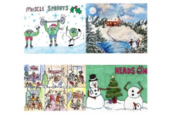 Heads On Christmas Card competition winners