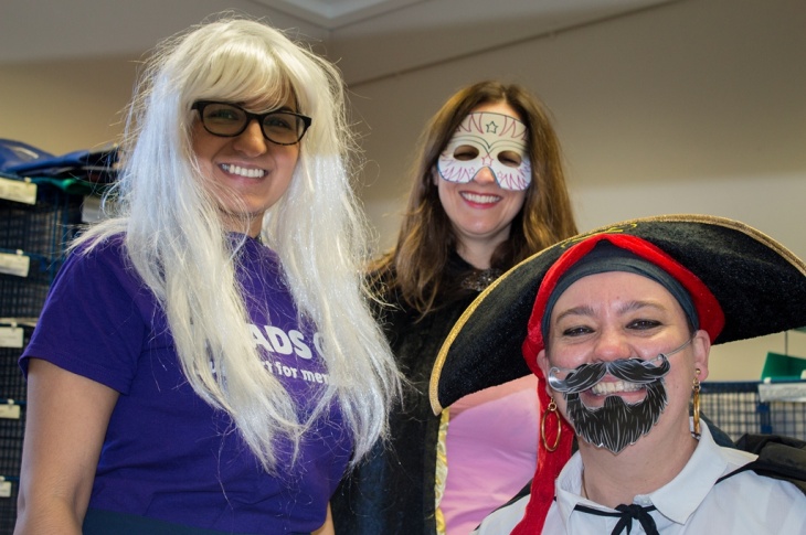 Heads On and Sussex Partnership staff dressed up for The Big Grin