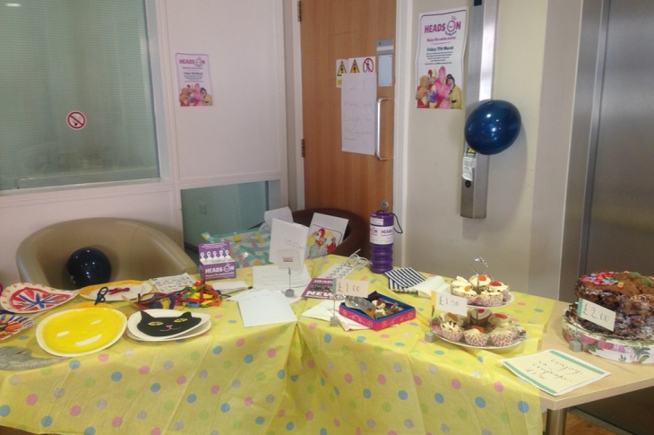 Image of a bake sale held for The Big Grin