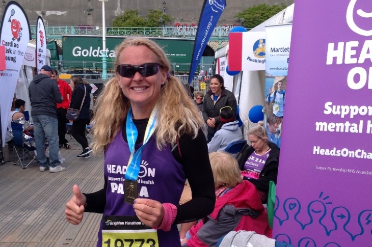 Brighton Marathon runner Paula Denvir