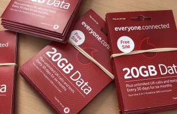 Vodafone donates 50 SIM cards to tackle digital exclusion