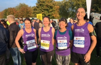 Staff team go the distance for Heads On, raising over £2,000
