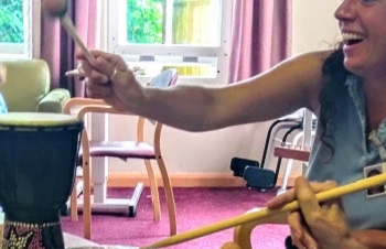 Patients with dementia enjoy creative music making sessions funded through Heads On Charitable Funds