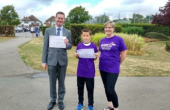Christopher raises £400 for Heads On and Round Table matches him