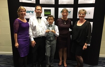 More Radio Award for Christopher to recognise his fundraising 