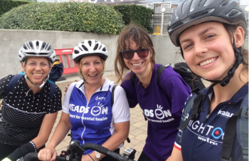 Heads On Cyclists Step up a Gear for London-Surrey Bike Ride